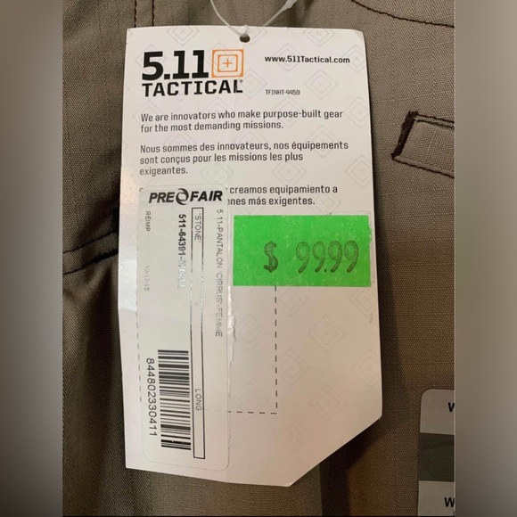 NWT 5.11 Tactical Womens Cirrus Pant in Stone (Brown/Tan/Khaki) - Picture 5 of 5
